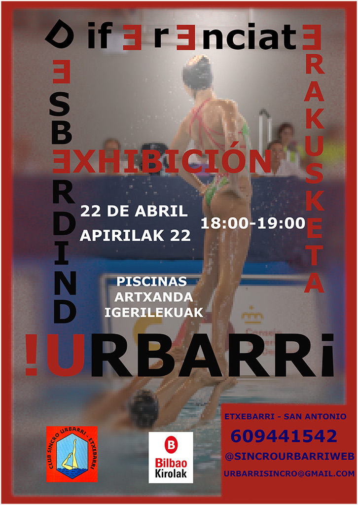 Exhibición en las piscinas de Artxanda